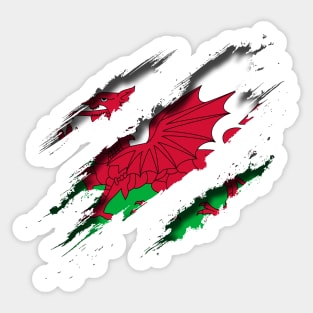 Wales Shredding Sticker